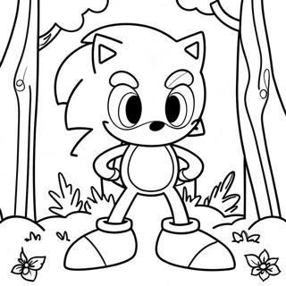 Sonic Exe In A Dark Forest Coloring Page 23887-5212