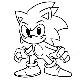 Sonic Exe Halaman Mewarnai