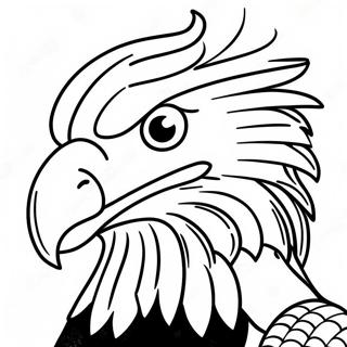 Elang Botak Dengan Bendera Amerika Halaman Mewarnai 24351 5314