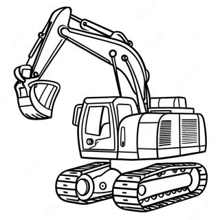 Excavator Halaman Mewarnai