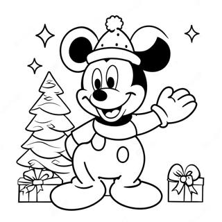 Gambar Mewarnai Mickey Mouse Natal 25891-5642