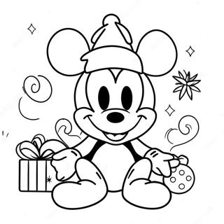 Gambar Mewarnai Mickey Mouse Natal 25891-5643