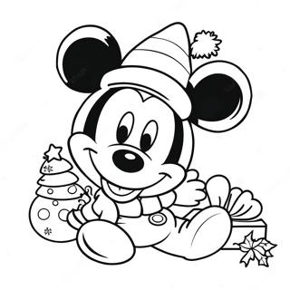 Gambar Mewarnai Mickey Mouse Natal 25891-5644