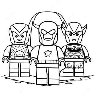 Lego Avengers Halaman Mewarnai