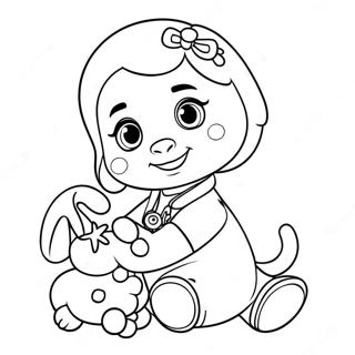 Gambar Mewarnai Doc Mcstuffins Dengan Lambie 27294-5936