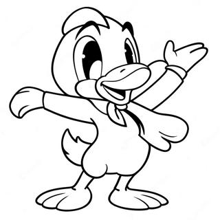 Halaman Mewarnai Daffy Duck Dalam Pose Konyol 29118-6338