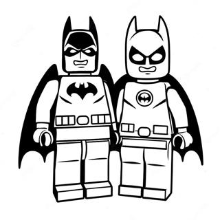 Halaman Mewarnai Lego Batman Dan Robin 29295-6377