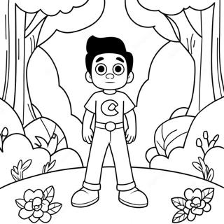 Halaman Mewarnai Steven Universe Di Hutan Ajaib 29575-6439