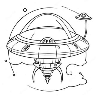 Halaman Mewarnai Alien Pesawat Luar Angkasa 29760-6477