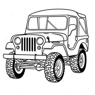 Gambar Mewarnai Jeep Klasik Off Road 30812-6714