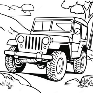 Gambar Mewarnai Jeep Klasik Off Road 30812-6716