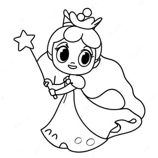 Halaman Mewarnai Rosalina Dengan Tongkat Bintang 30908 6739