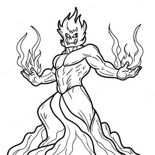 Halaman Mewarnai Elemen Api Misterius 31733-6930