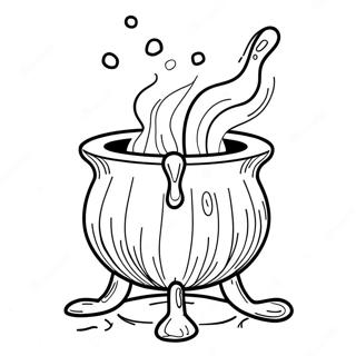 Halaman Mewarnai Cauldron Hocus Pocus Yang Menggelegak 32819-7170