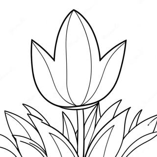 Gambar Mewarnai Tulip Kartun Lucu 33889-7406