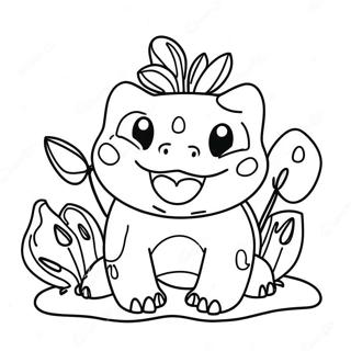 Halaman Mewarnai Bulbasaur Bahagia Dengan Senyuman Besar 34160-7457