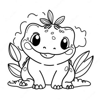 Halaman Mewarnai Bulbasaur Bahagia Dengan Senyuman Besar 34160-7459