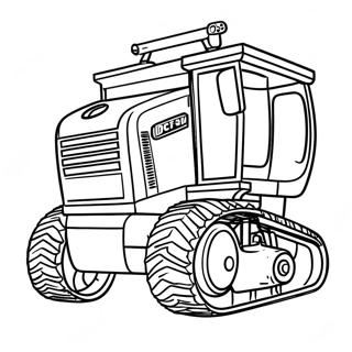 Halaman Mewarnai Mesin Pemanen John Deere 34714-7580