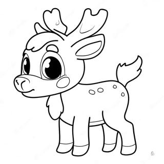 Gambar Mewarnai Rusa Yang Lucu 3486 973