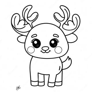 Gambar Mewarnai Rusa Yang Lucu 3486 975