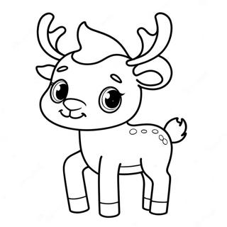 Gambar Mewarnai Rusa Yang Lucu 3486 976