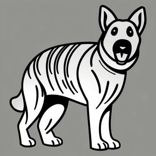 Gambar Mewarnai German Shepherd Dengan Bola 35059-7661
