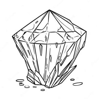 Halaman Mewarnai Kristal Kuarsa Berkilau 35422 7745