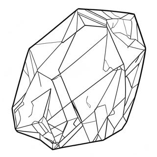 Halaman Mewarnai Kristal Kuarsa Berkilau 35422 7748