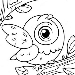 Halaman Mewarnai Sarang Kolibri Lucu 36517-7991