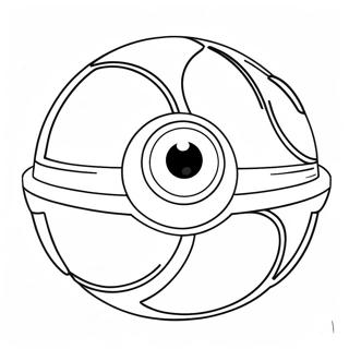 Halaman Mewarnai Desain Pokeball Vintage 36789 8050