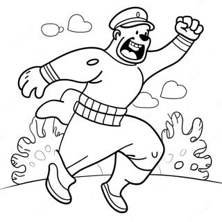 Halaman Mewarnai Dog Man Menyelamatkan Hari 37077-8105