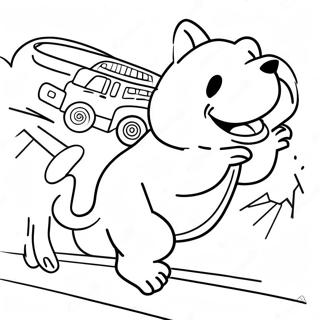 Halaman Mewarnai Dog Man Menyelamatkan Hari 37077-8106