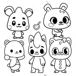 Gambar Mewarnai Penduduk Animal Crossing Yang Imut 37832-8256