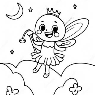 Gambar Mewarnai Peri Gigi Ajaib Di Bawah Cahaya Bulan 38101 8331