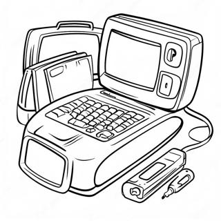 Halaman Mewarnai Gadget Teknologi Y2k 38460 8411