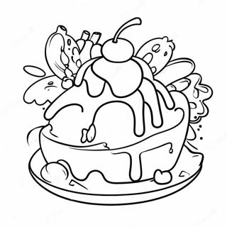 Halaman Mewarnai Puding Pisang 38738-8471