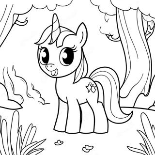 Gambar Mewarnai Twilight Sparkle Di Hutan Ajaib 39286-8574