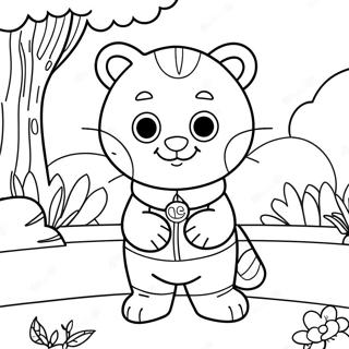 Halaman Mewarnai Daniel Tiger Di Lingkungan 39457-8619