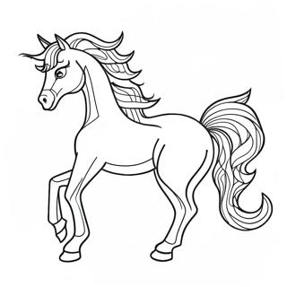 Halaman Mewarnai Kuda Roh Yang Megah 39549-8639