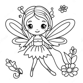 Halaman Mewarnai Peri Roh Yang Fantastis 39550-8643