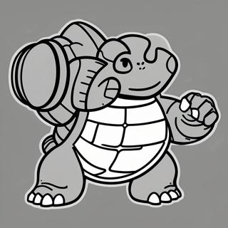 Halaman Mewarnai Meriam Air Blastoise 40830-8916