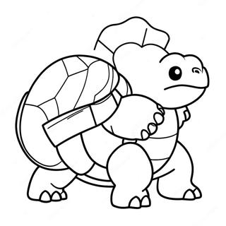 Halaman Mewarnai Blastoise Dengan Pelatih 40833-8925