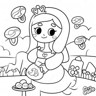 Halaman Mewarnai Putri Bubblegum Di Kerajaan Permen 41004 8961