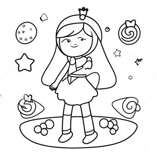 Halaman Mewarnai Putri Bubblegum Di Kerajaan Permen 41004 8963