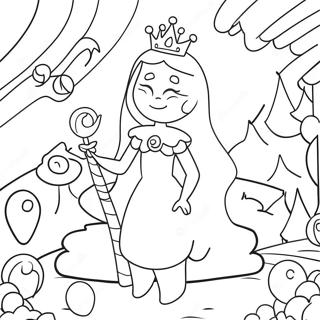 Halaman Mewarnai Putri Bubblegum Di Kerajaan Permen 41004 8964