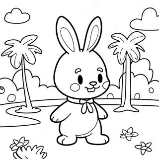 Pochacco Di Taman Halaman Mewarnai 41355-9049