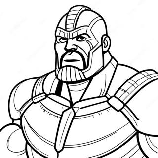 Gambar Mewarnai Thanos Dalam Armor Pertempuran 41630 9100