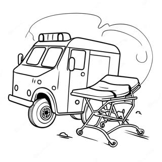 Halaman Mewarnai Ambulans Menyelamatkan Pasien 41729 9129