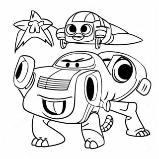 Halaman Mewarnai Karakter Pixar Yang Berwarna Warni 41912 9160