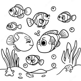 Halaman Mewarnai Adegan Bawah Laut Finding Nemo 41915 9171